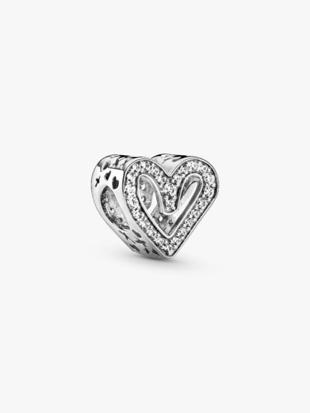 Pandora Sparkling Freehand Heart Charm